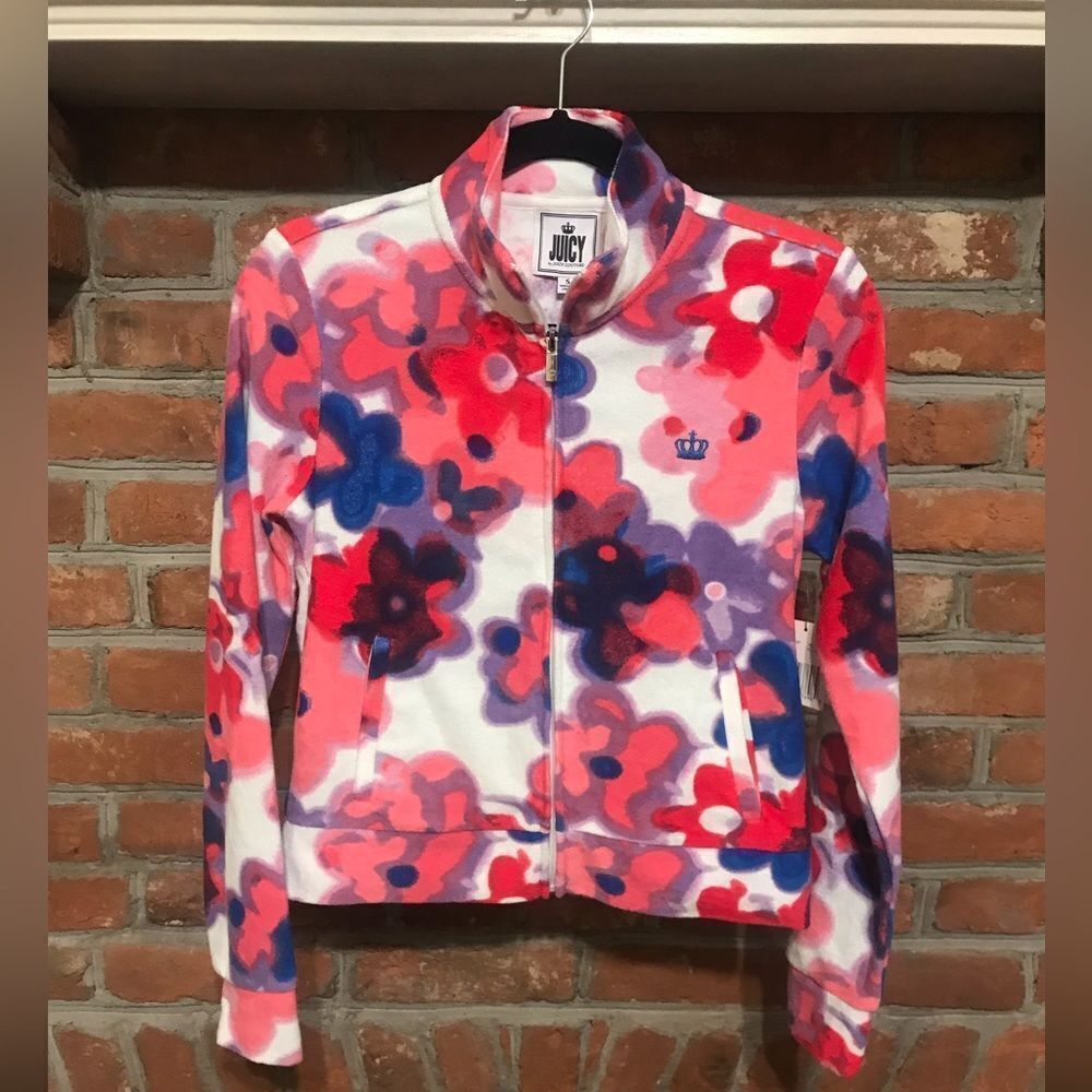Juicy Couture Floral Zip Front